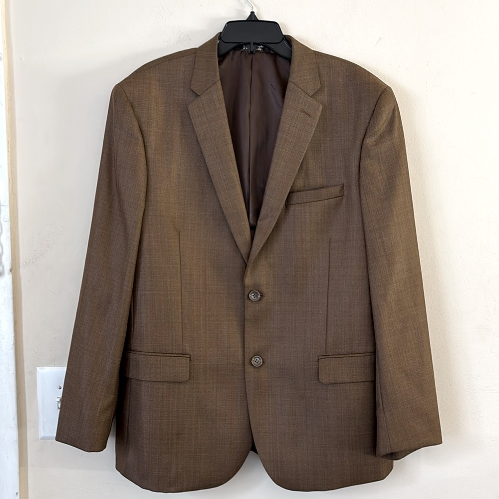 Caravelli Men's‎ Brown 2 Button Notch Lapel Blazer Size 42R